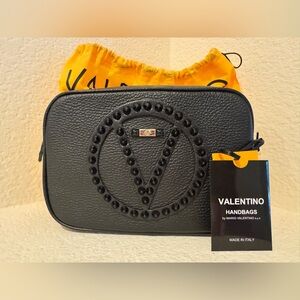 Mia Rockstud Leather Camera Bag VALENTINO BY MARIO VALENTINO NWT